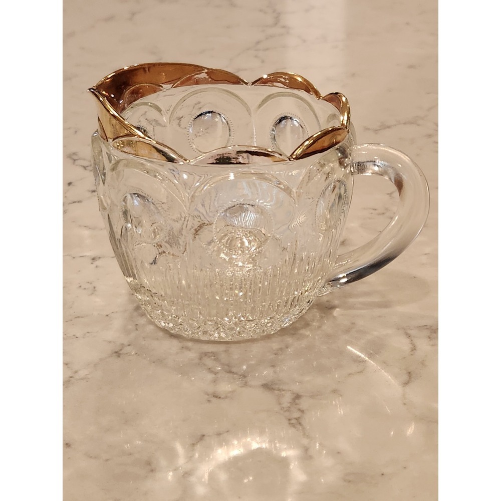 Vintage Bartlett Collins Manhattan St. Genevieve Creamer & Sugar Bowl Gold READ - Picture 2 of 13